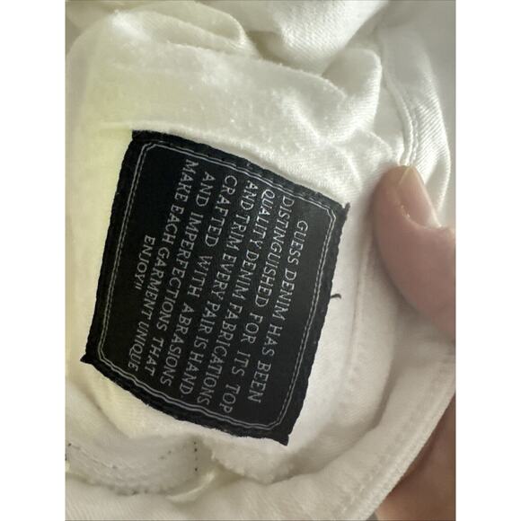 Guess Brittney Skinny Ankle Length White Pants Size 27 - Picture 8 of 11